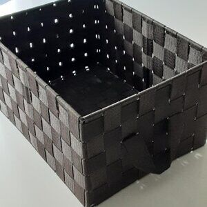 Dark Brown Woven Storage Basket 1 medium